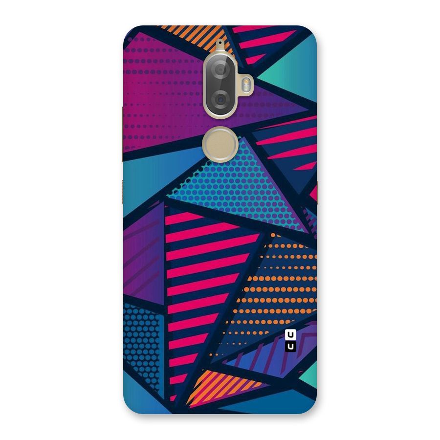 Abstract Lines Polka Back Case for Lenovo K8 Plus