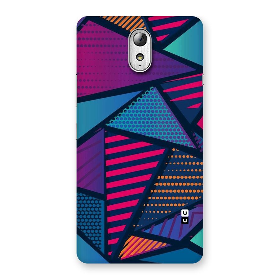 Abstract Lines Polka Back Case for Lenovo Vibe P1M