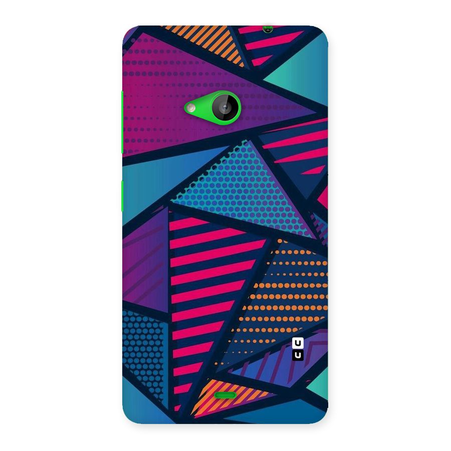 Abstract Lines Polka Back Case for Lumia 535
