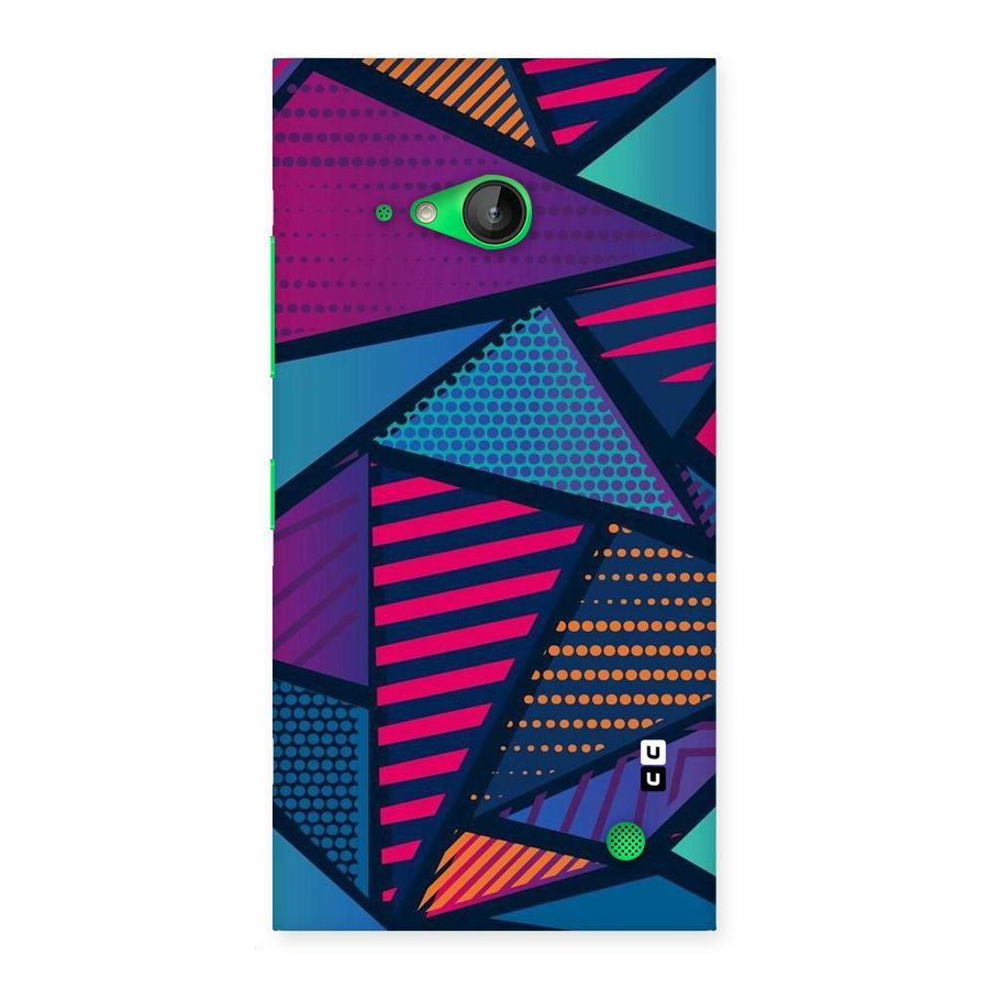 Abstract Lines Polka Back Case for Lumia 730