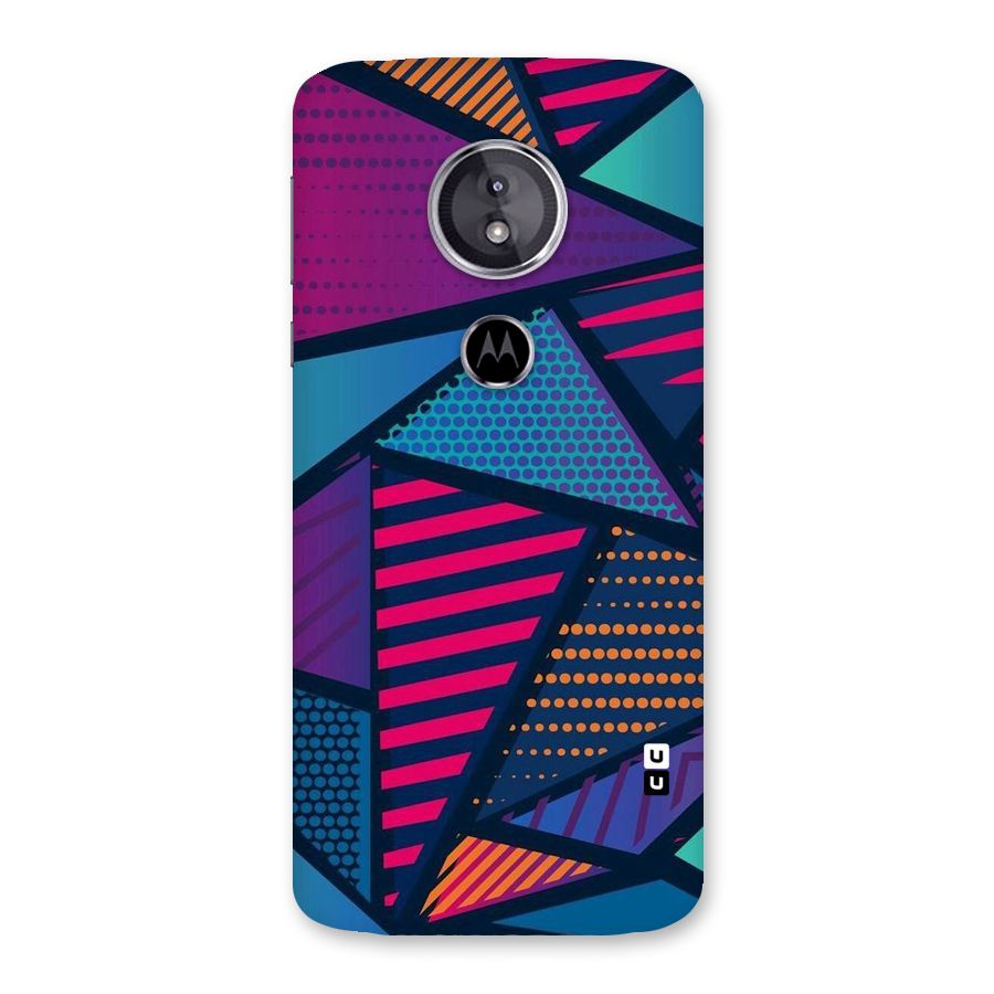 Abstract Lines Polka Back Case for Moto E5