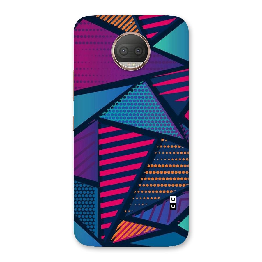 Abstract Lines Polka Back Case for Moto G5s Plus