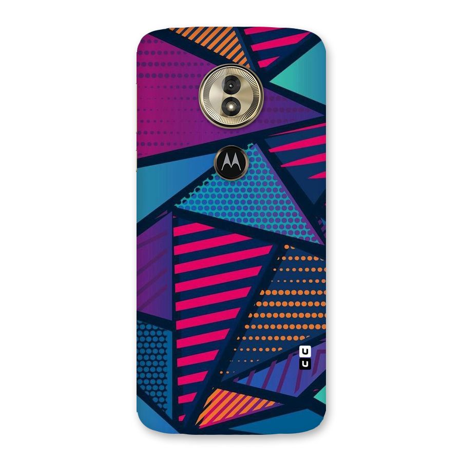 Abstract Lines Polka Back Case for Moto G6 Play