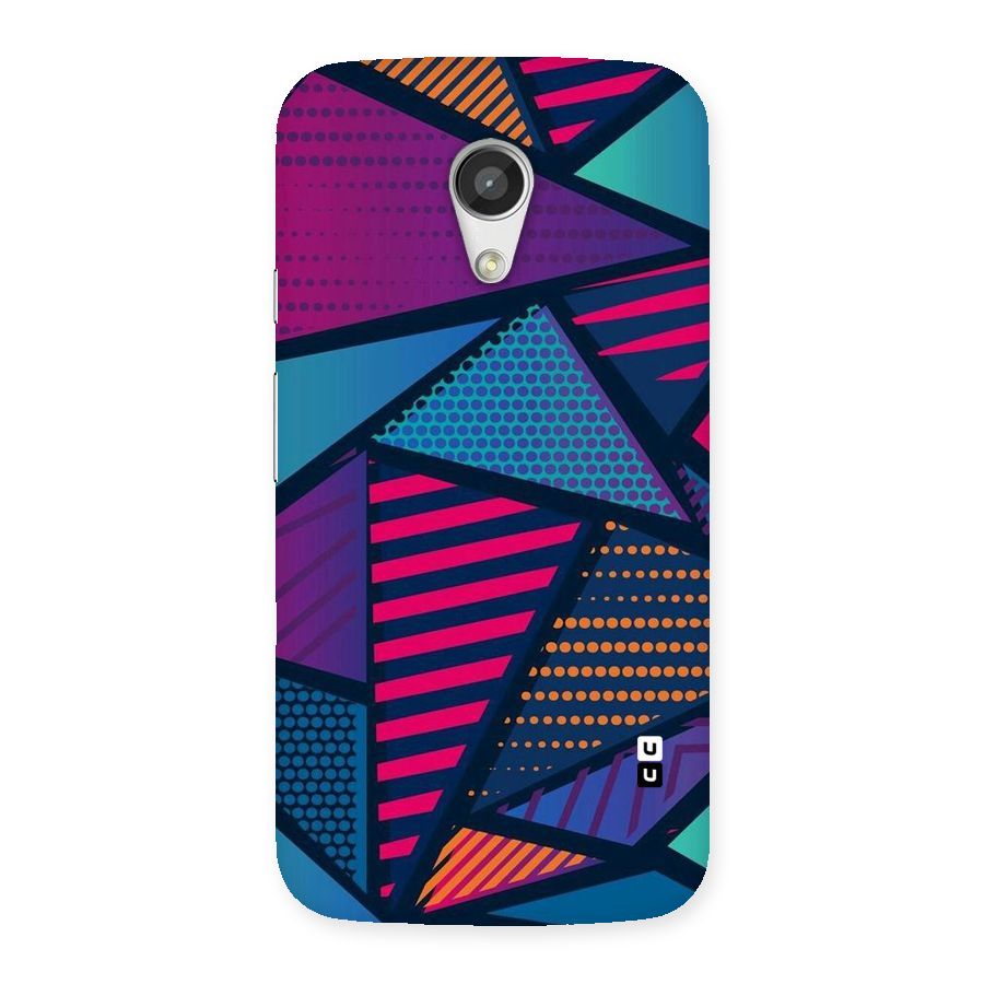 Abstract Lines Polka Back Case for Moto G 2nd Gen