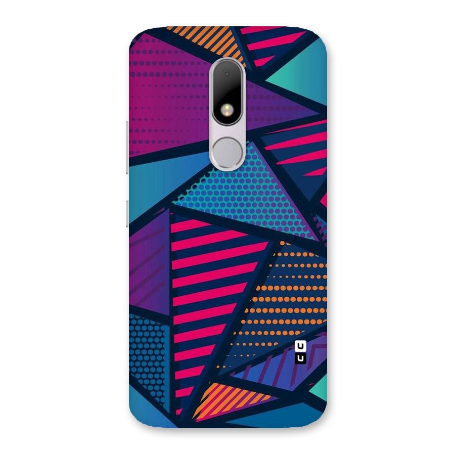 Abstract Lines Polka Back Case for Moto M
