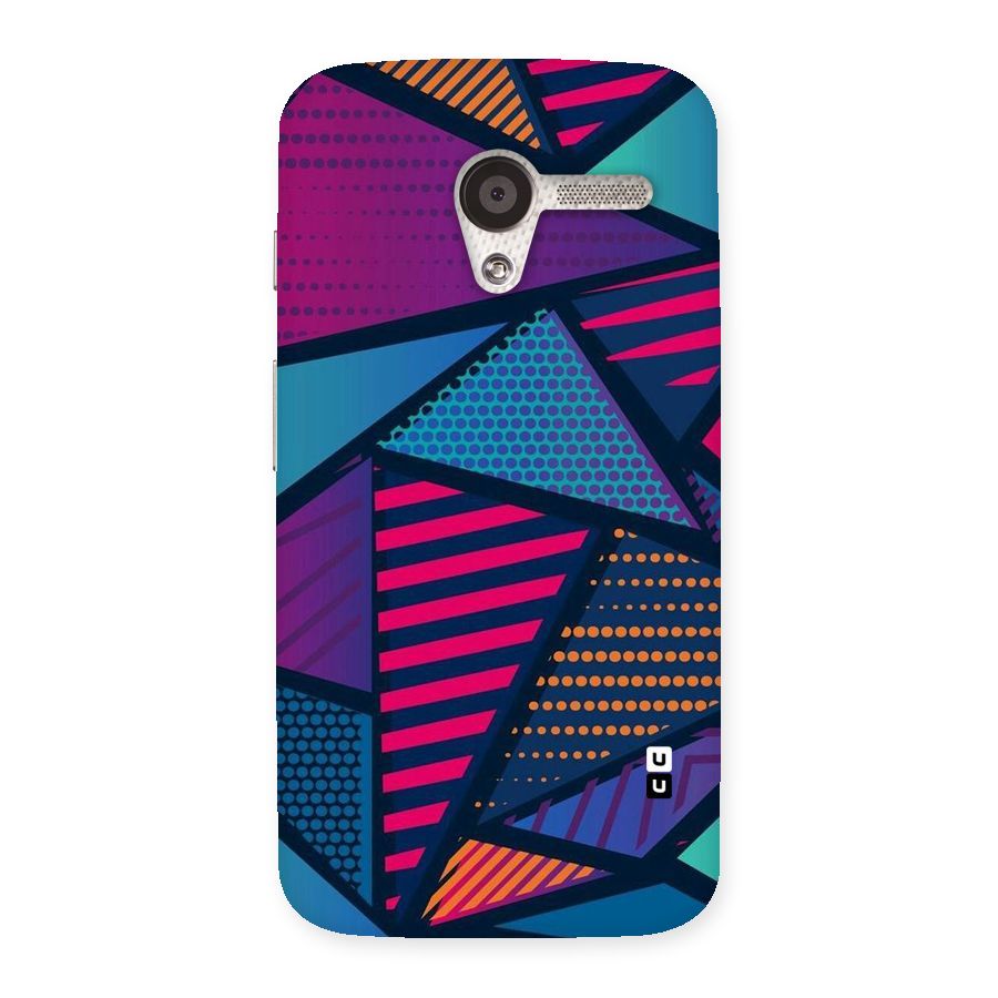 Abstract Lines Polka Back Case for Moto X