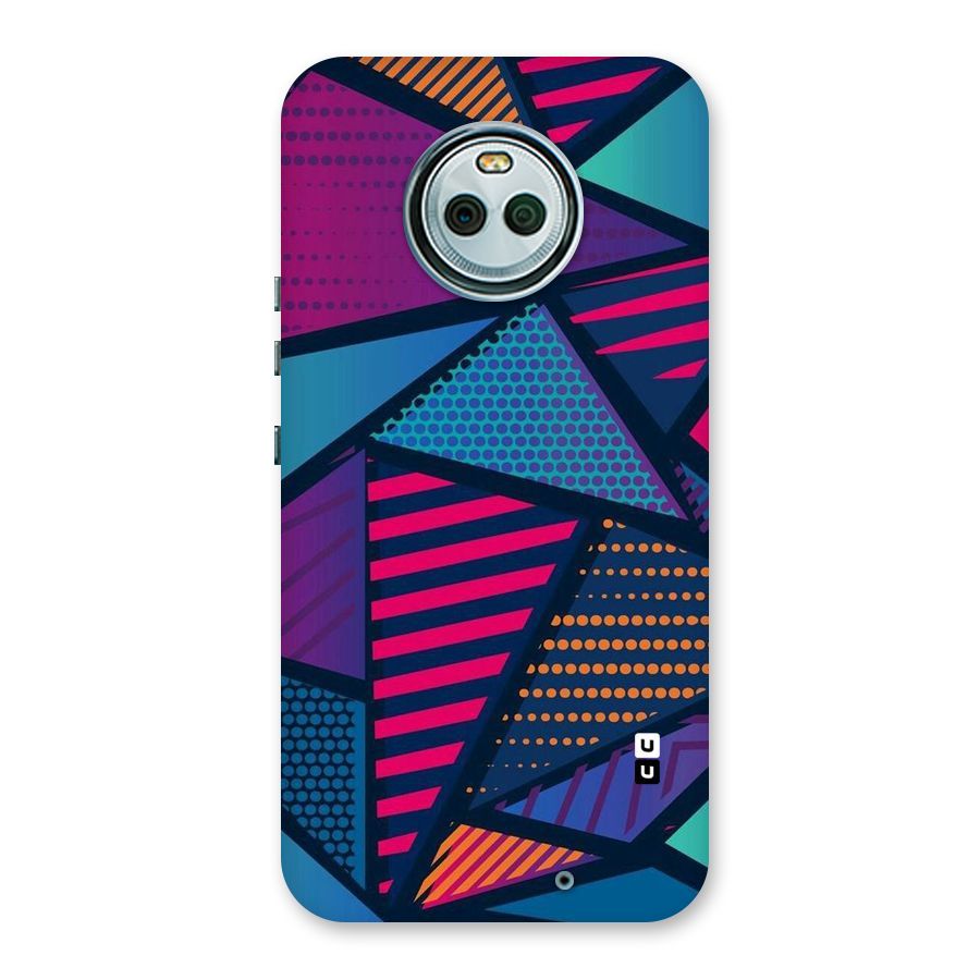 Abstract Lines Polka Back Case for Moto X4