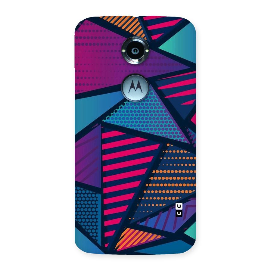 Abstract Lines Polka Back Case for Moto X 2nd Gen