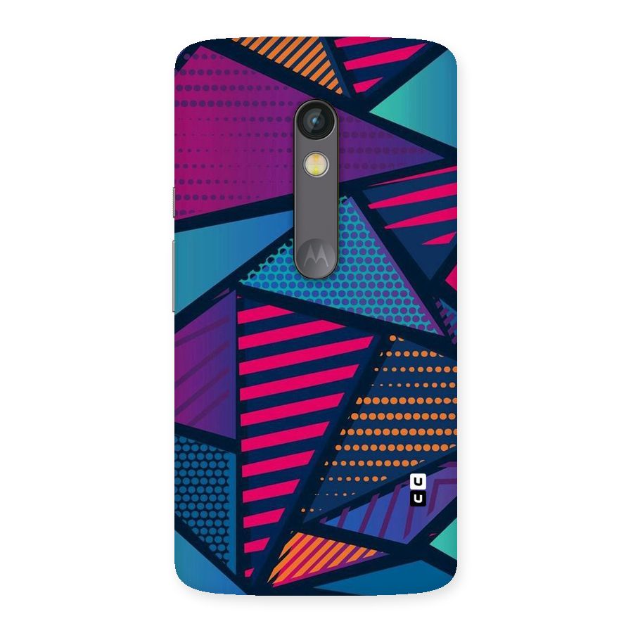 Abstract Lines Polka Back Case for Moto X Play