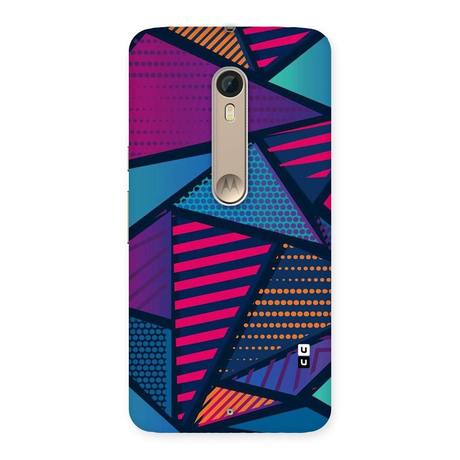 Abstract Lines Polka Back Case for Motorola Moto X Style