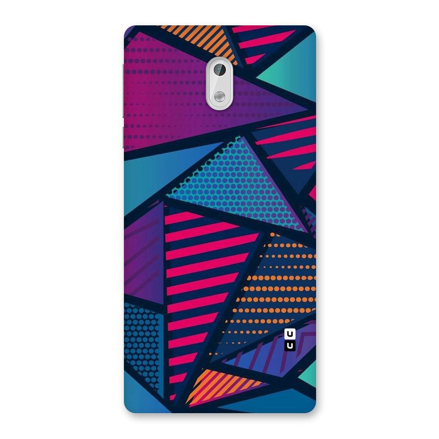 Abstract Lines Polka Back Case for Nokia 3