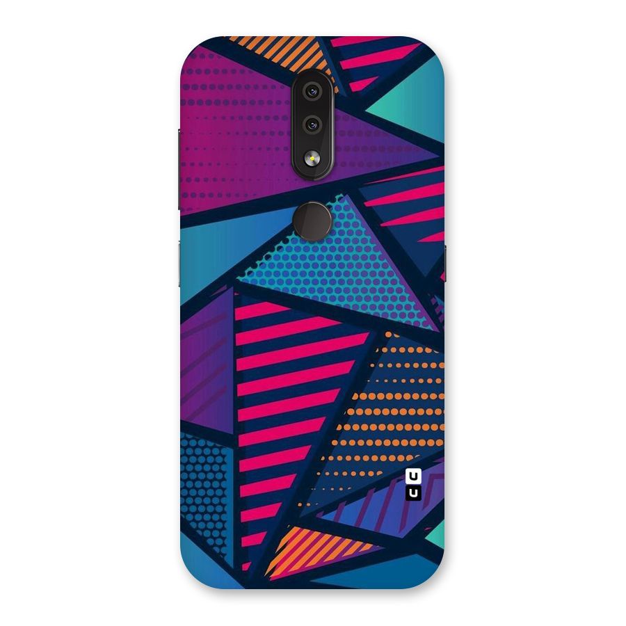 Abstract Lines Polka Back Case for Nokia 4.2