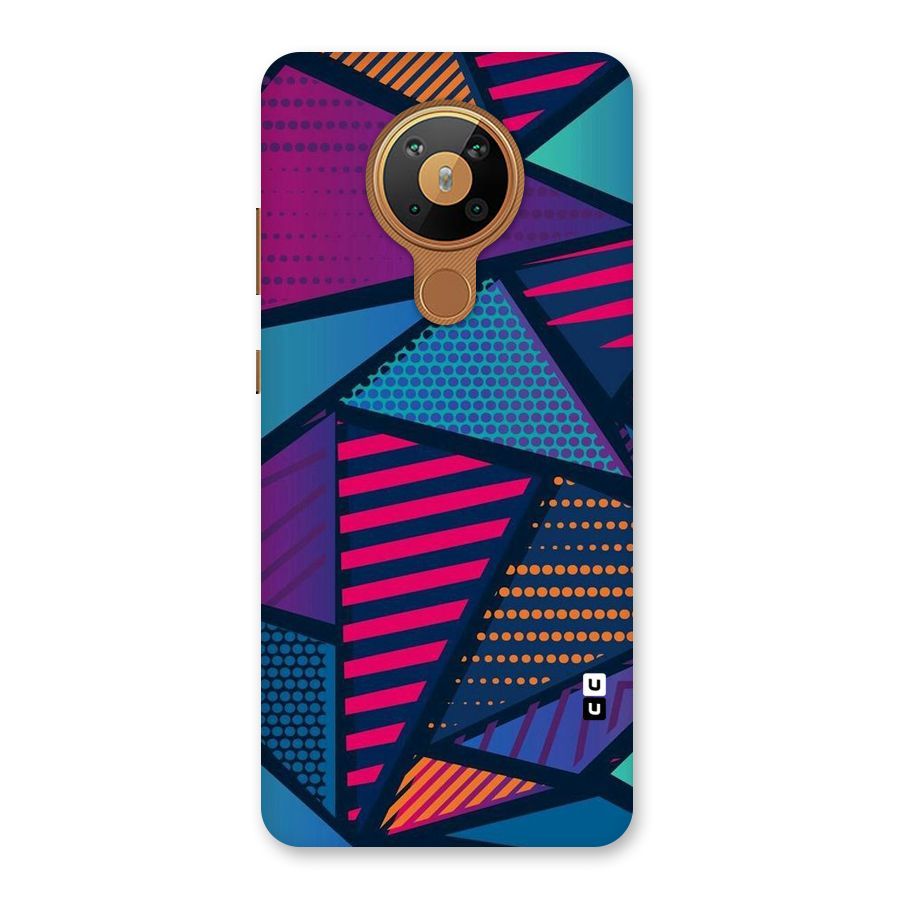 Abstract Lines Polka Back Case for Nokia 5.3