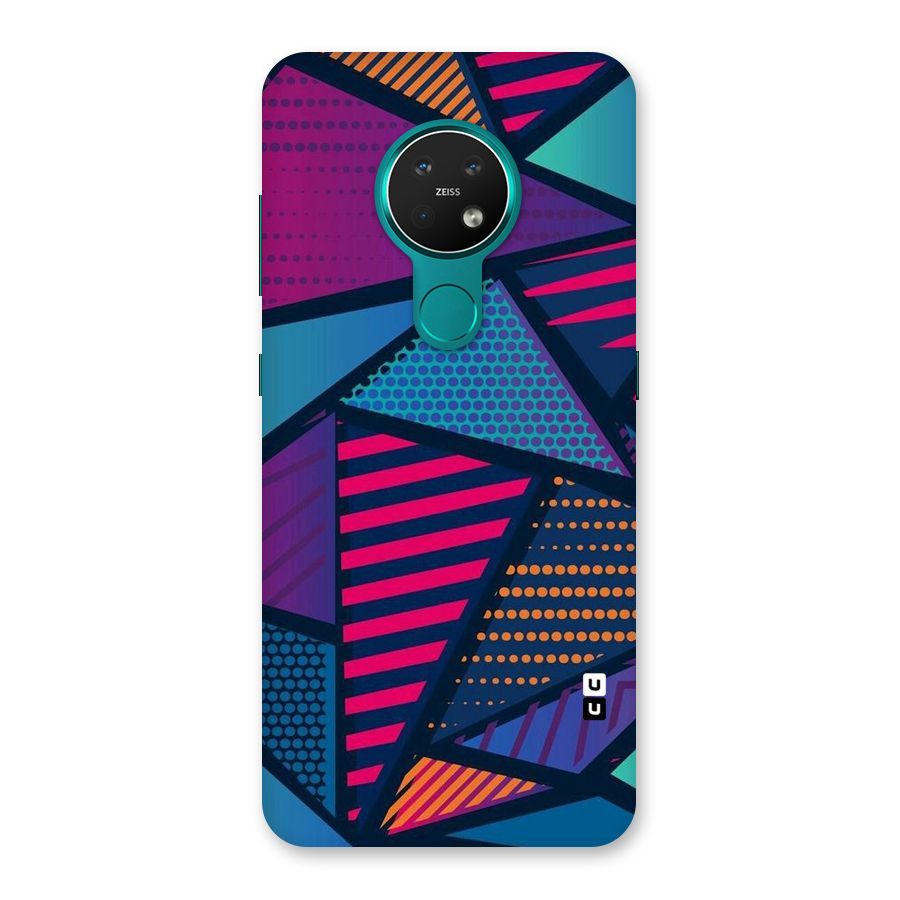 Abstract Lines Polka Back Case for Nokia 7.2