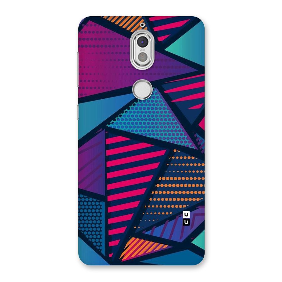 Abstract Lines Polka Back Case for Nokia 7