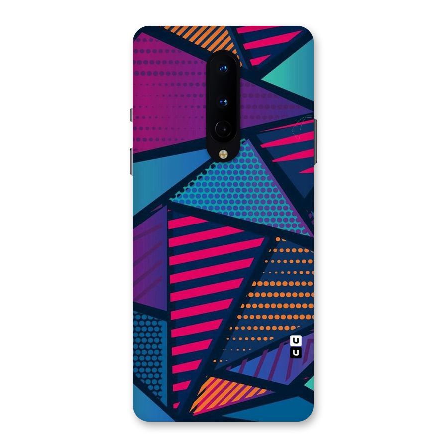 Abstract Lines Polka Back Case for OnePlus 8
