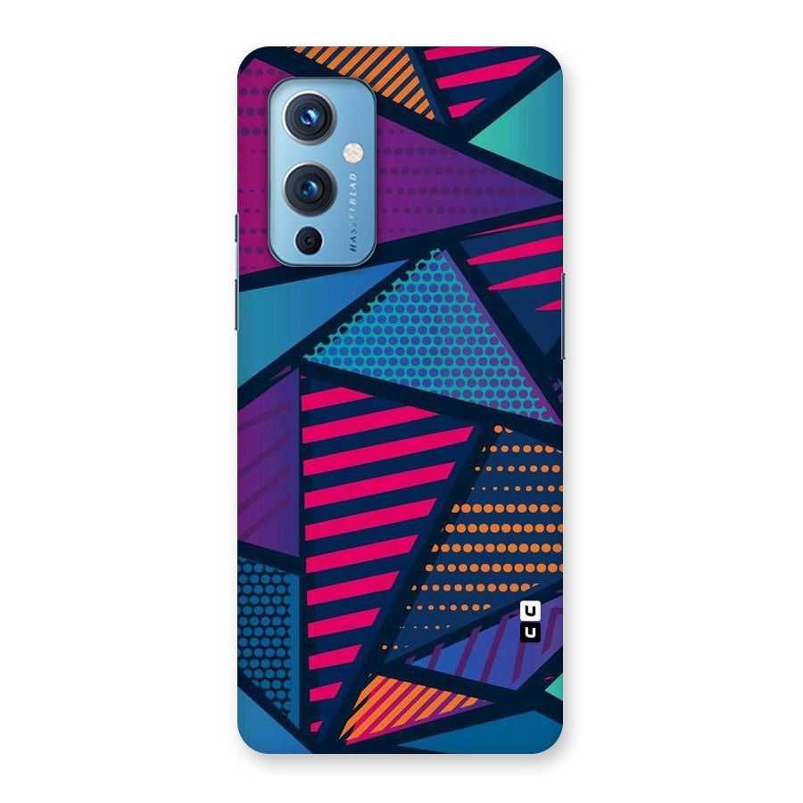 Abstract Lines Polka Back Case for OnePlus 9