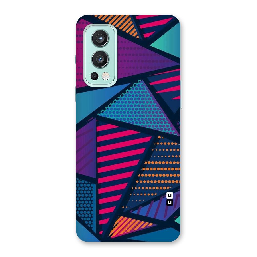 Abstract Lines Polka Back Case for OnePlus Nord 2 5G