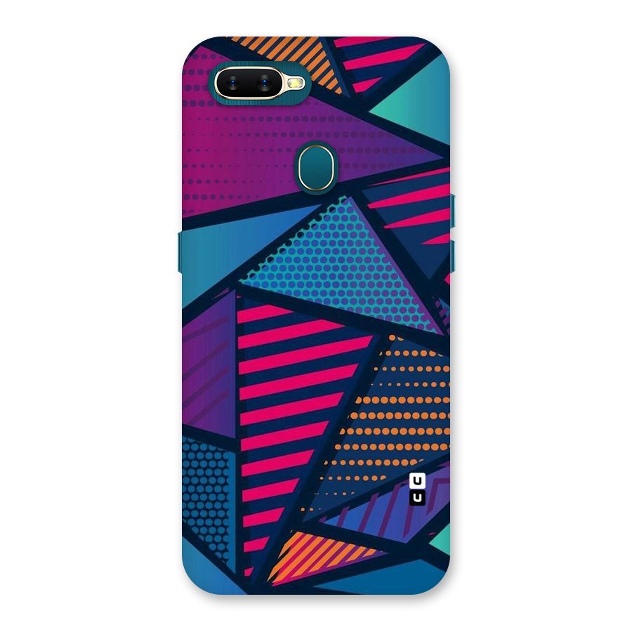 Abstract Lines Polka Back Case for Oppo A11k