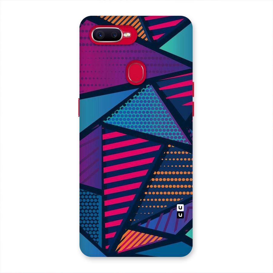 Abstract Lines Polka Back Case for Oppo F9 Pro