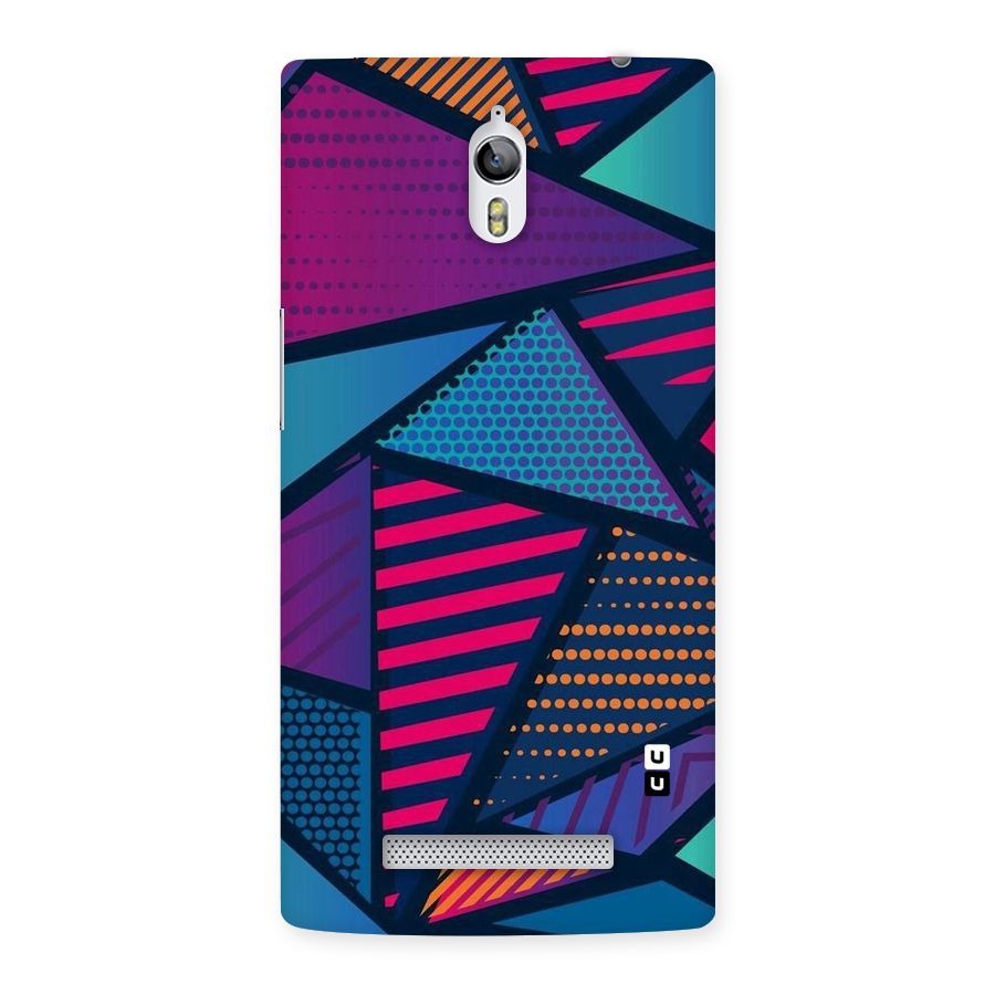 Abstract Lines Polka Back Case for Oppo Find 7