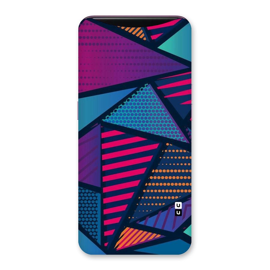 Abstract Lines Polka Back Case for Oppo Find X