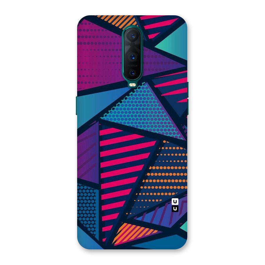 Abstract Lines Polka Back Case for Oppo R17 Pro