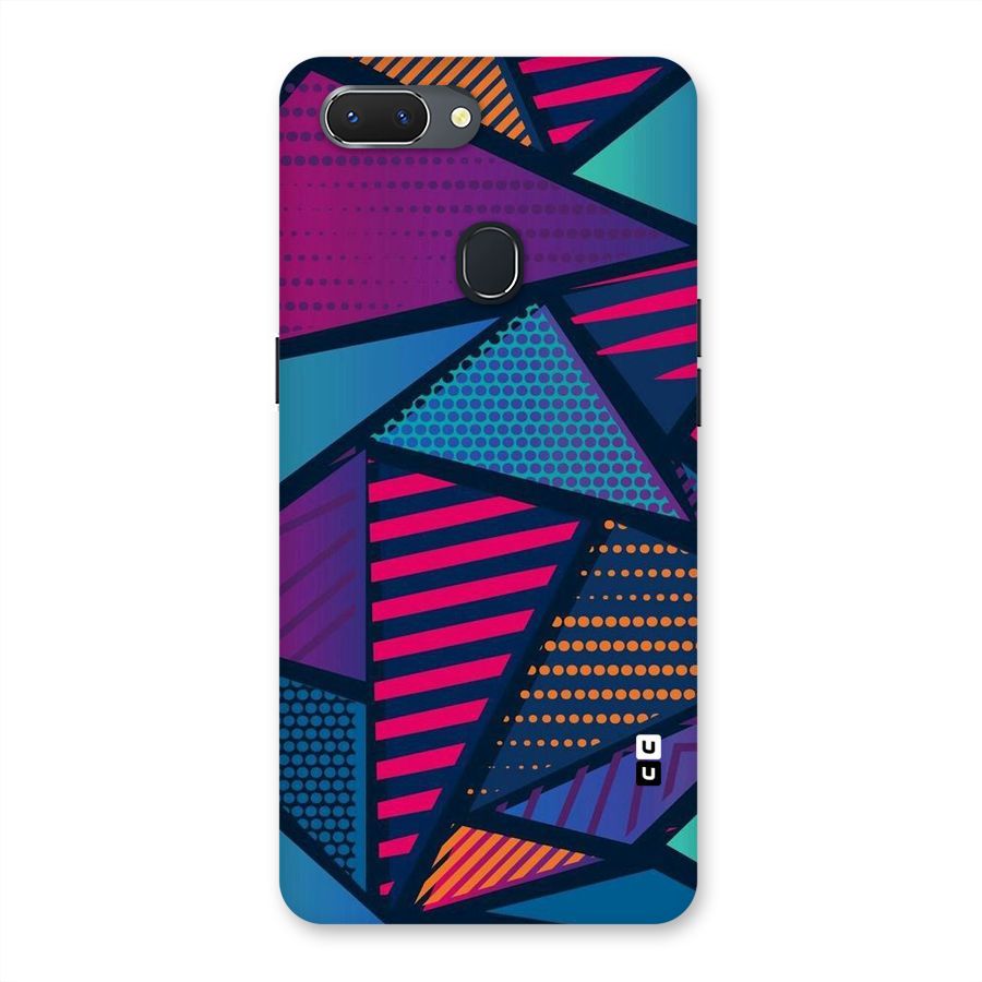 Abstract Lines Polka Back Case for Oppo Realme 2