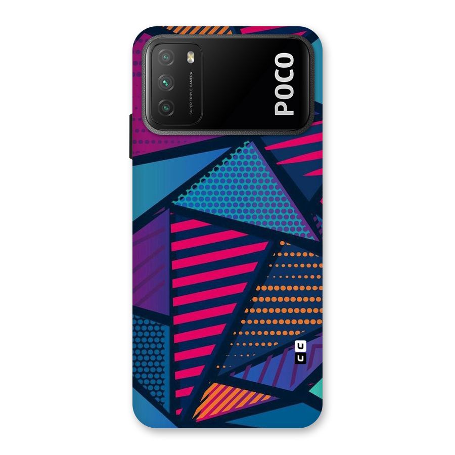 Abstract Lines Polka Back Case for Poco M3