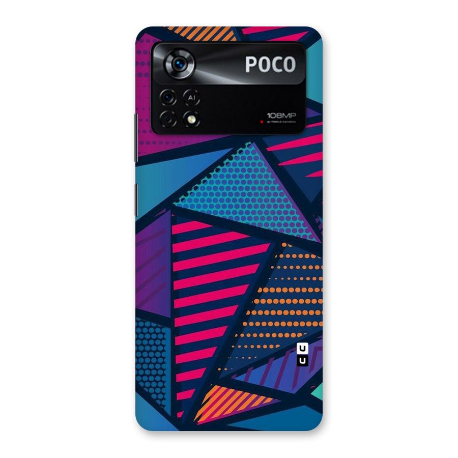 Abstract Lines Polka Back Case for Poco X4 Pro 5G