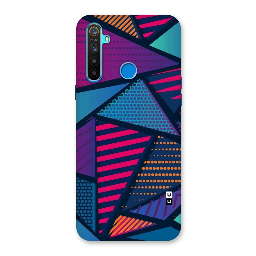 Abstract Lines Polka Back Case for Realme 5s