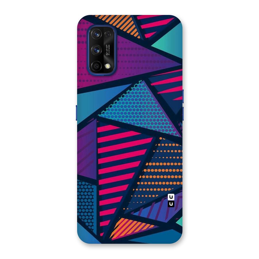 Abstract Lines Polka Back Case for Realme 7 Pro