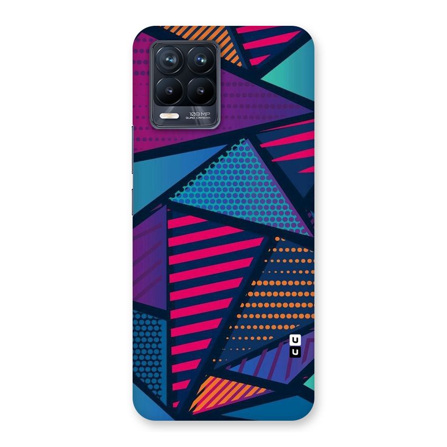Abstract Lines Polka Back Case for Realme 8 Pro