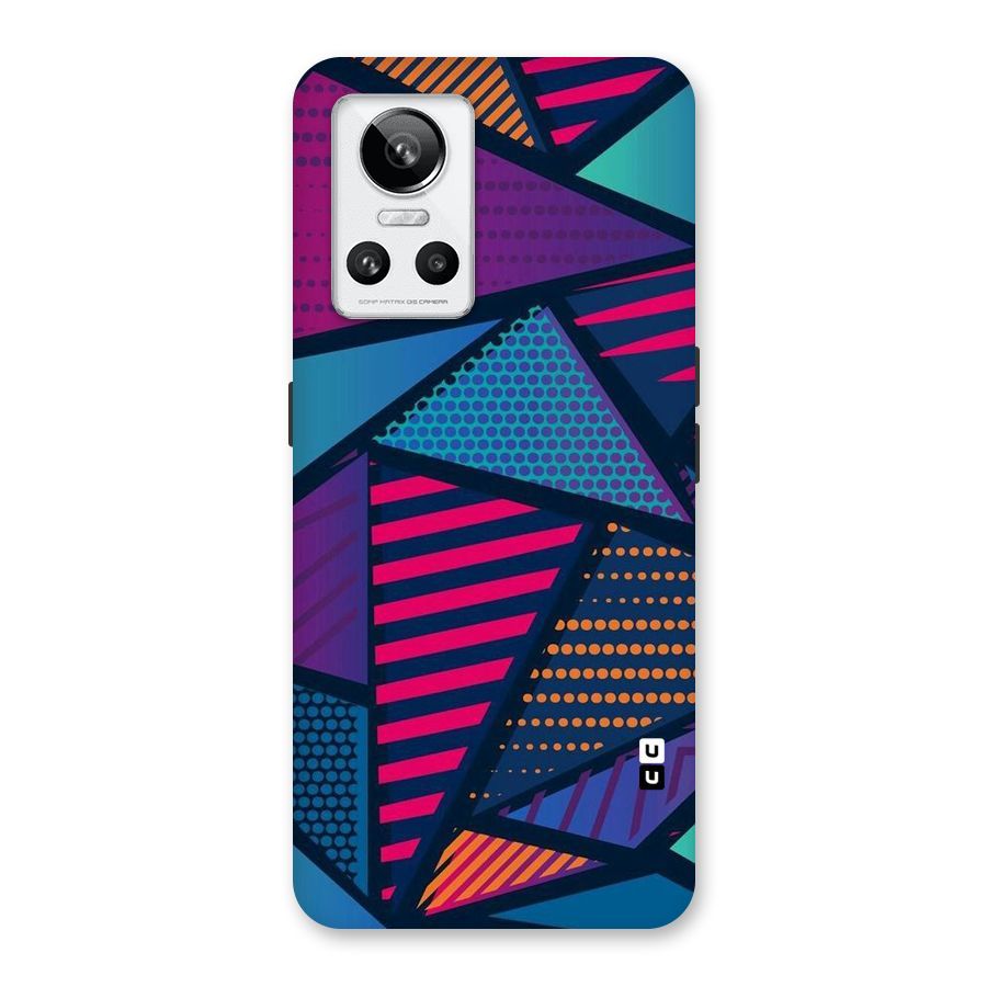 Abstract Lines Polka Back Case for Realme GT Neo 3
