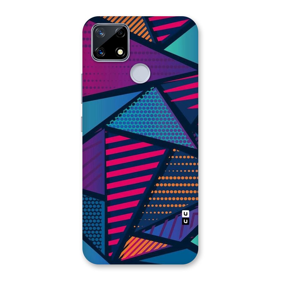 Abstract Lines Polka Back Case for Realme Narzo 20