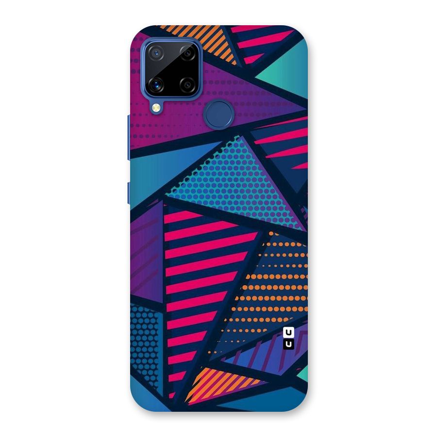 Abstract Lines Polka Back Case for Realme Narzo 30A