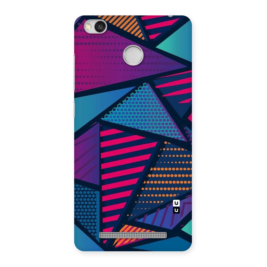 Abstract Lines Polka Back Case for Redmi 3S Prime
