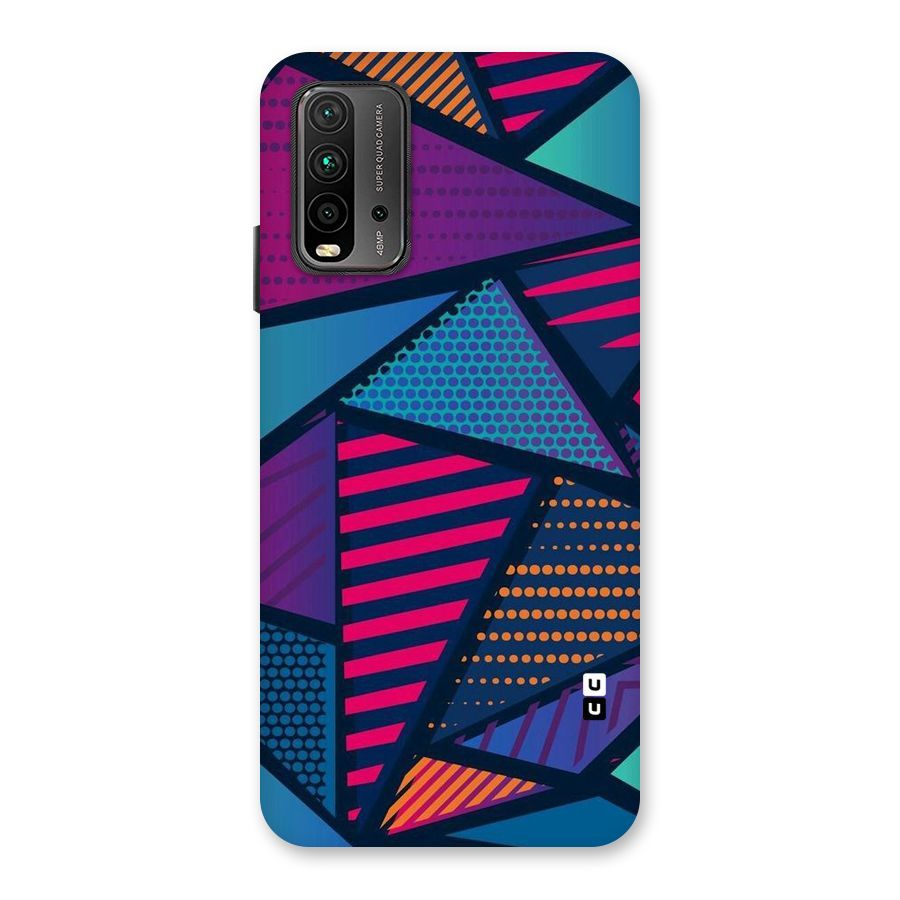 Abstract Lines Polka Back Case for Redmi 9 Power