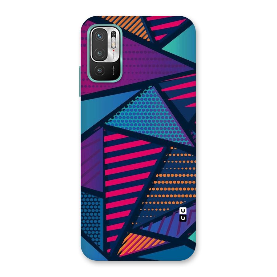 Abstract Lines Polka Back Case for Redmi Note 10T 5G