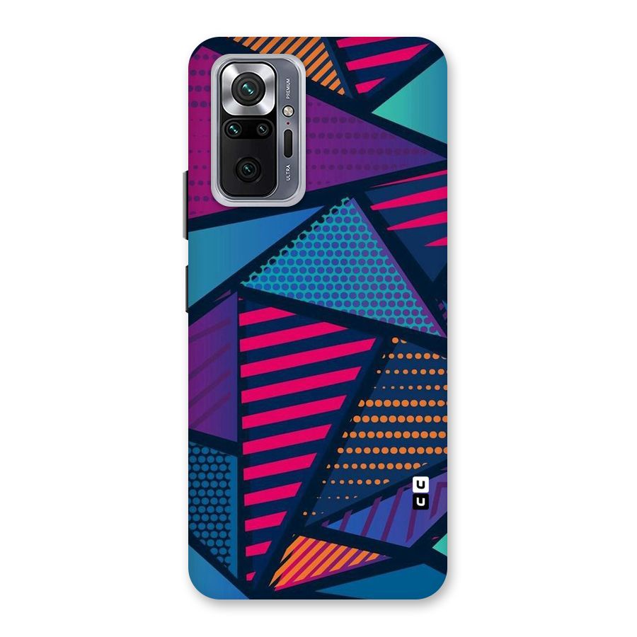 Abstract Lines Polka Back Case for Redmi Note 10 Pro