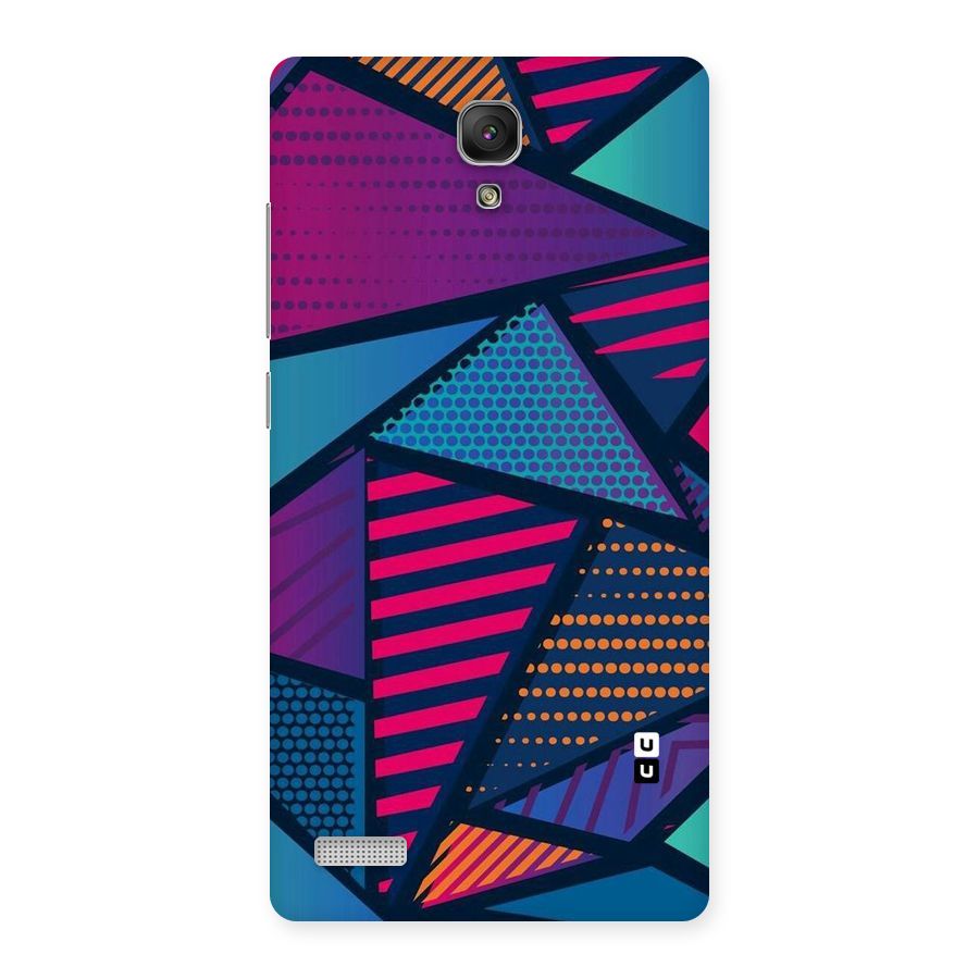 Abstract Lines Polka Back Case for Redmi Note Prime