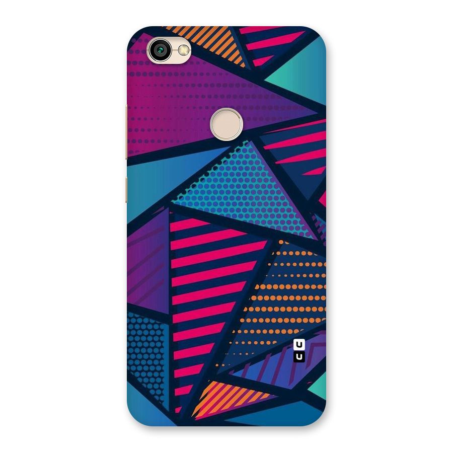 Abstract Lines Polka Back Case for Redmi Y1 2017