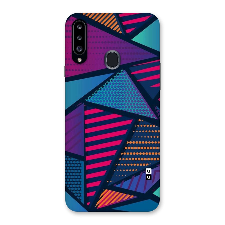 Abstract Lines Polka Back Case for Samsung Galaxy A20s