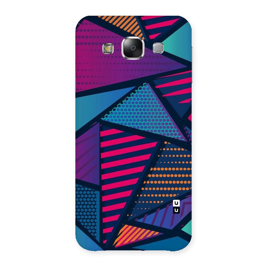 Abstract Lines Polka Back Case for Samsung Galaxy E5