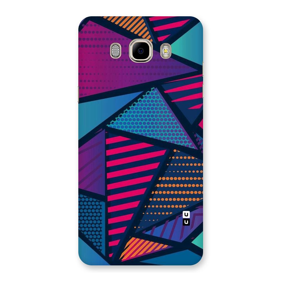 Abstract Lines Polka Back Case for Samsung Galaxy J7 2016