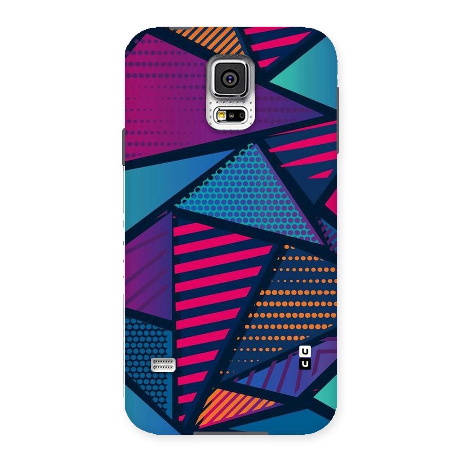 Abstract Lines Polka Back Case for Samsung Galaxy S5