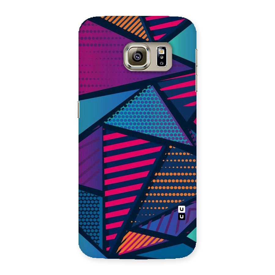 Abstract Lines Polka Back Case for Samsung Galaxy S6 Edge