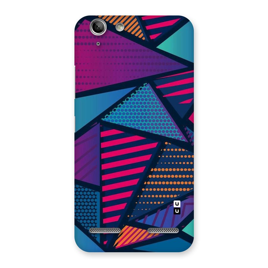 Abstract Lines Polka Back Case for Vibe K5