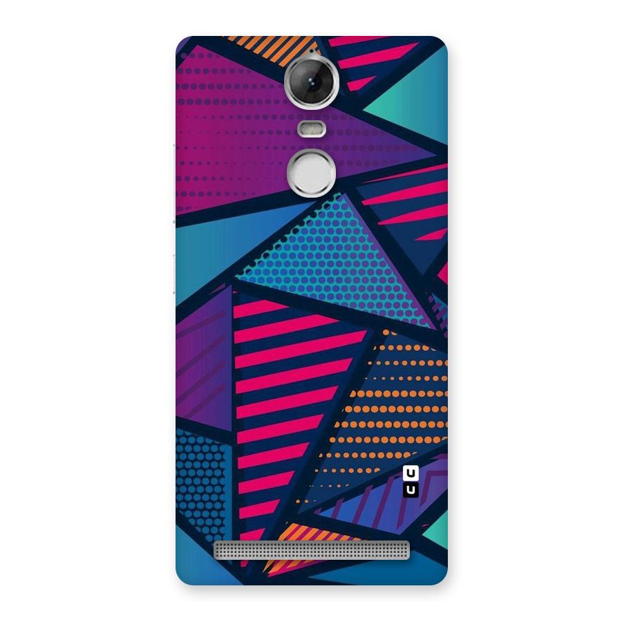 Abstract Lines Polka Back Case for Vibe K5 Note