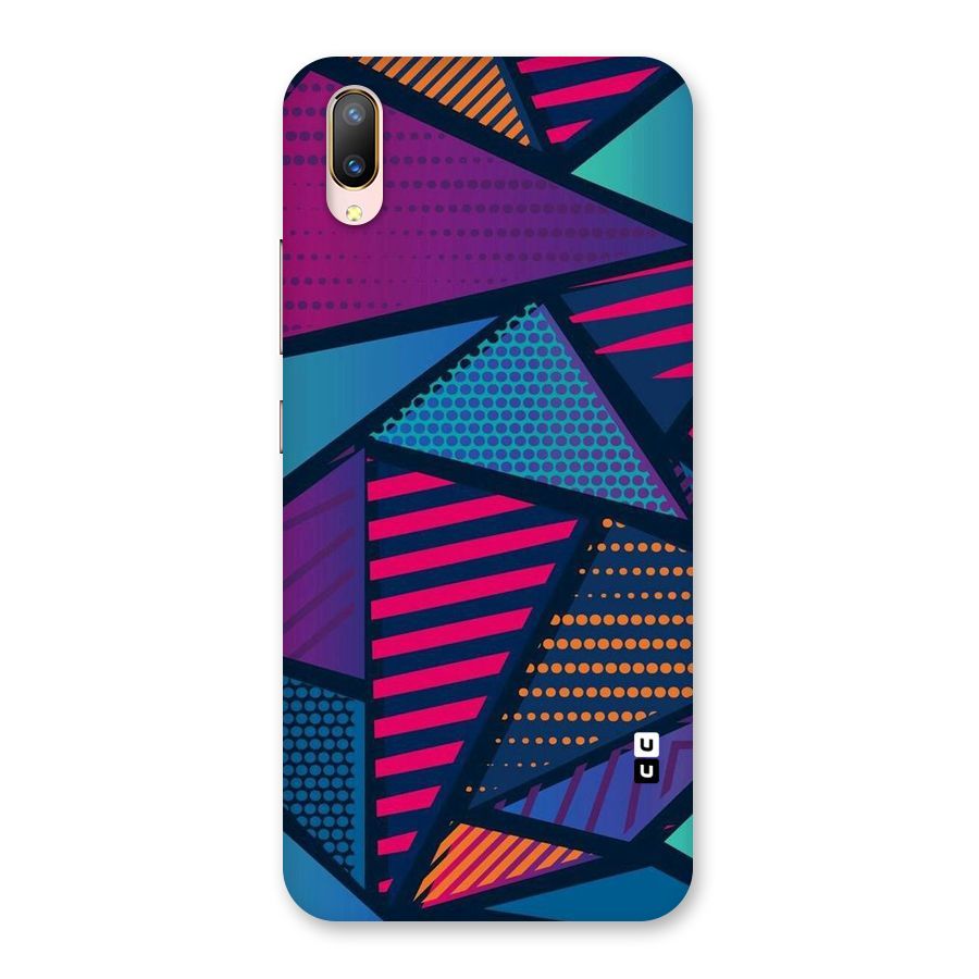 Abstract Lines Polka Back Case for Vivo V11 Pro